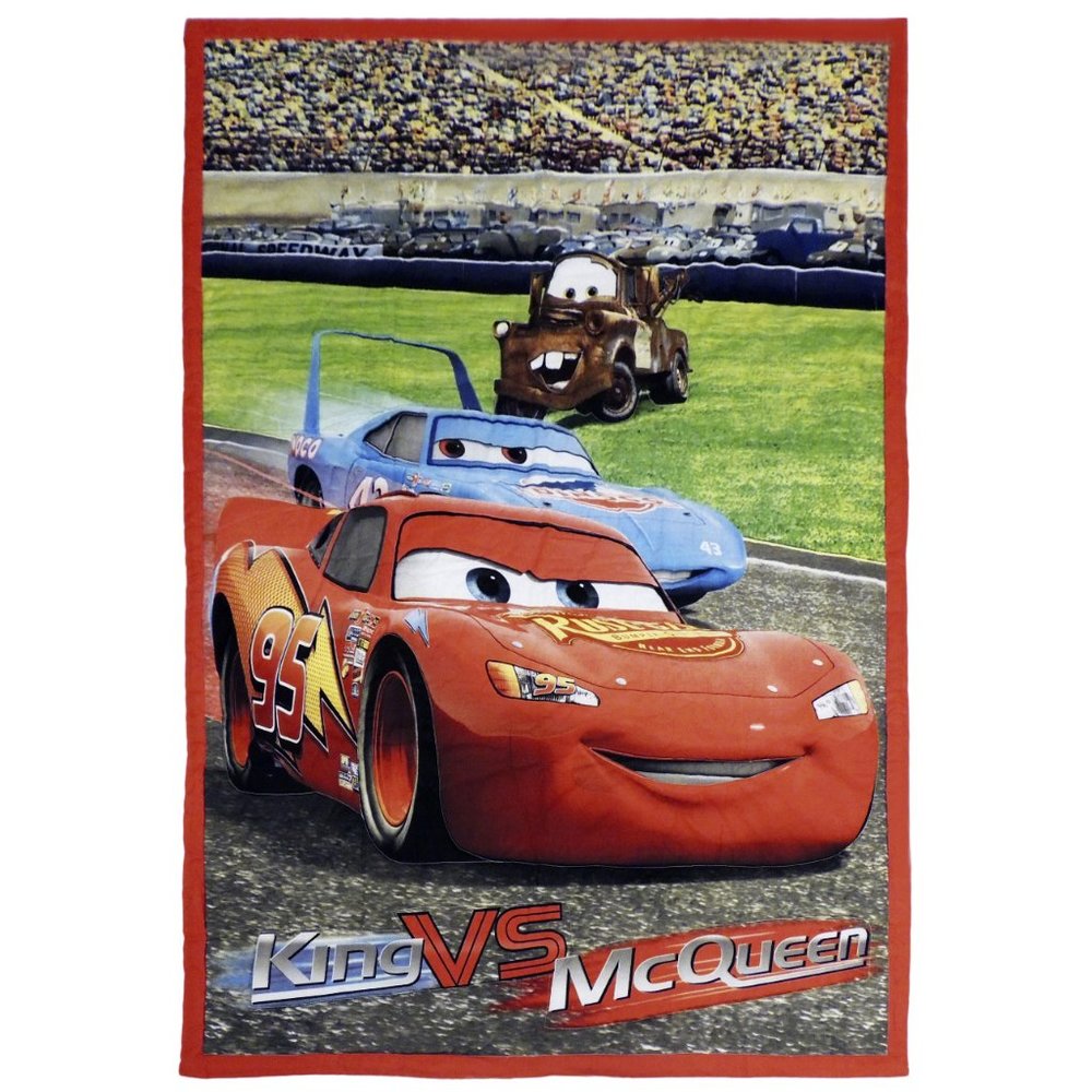 Disney Pixar Cars Quilted Bedspread 42x57 Toddler UNUSED
